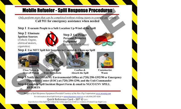 Picture of S07 - Mobile Refueler Quick Reference Spill Guidance